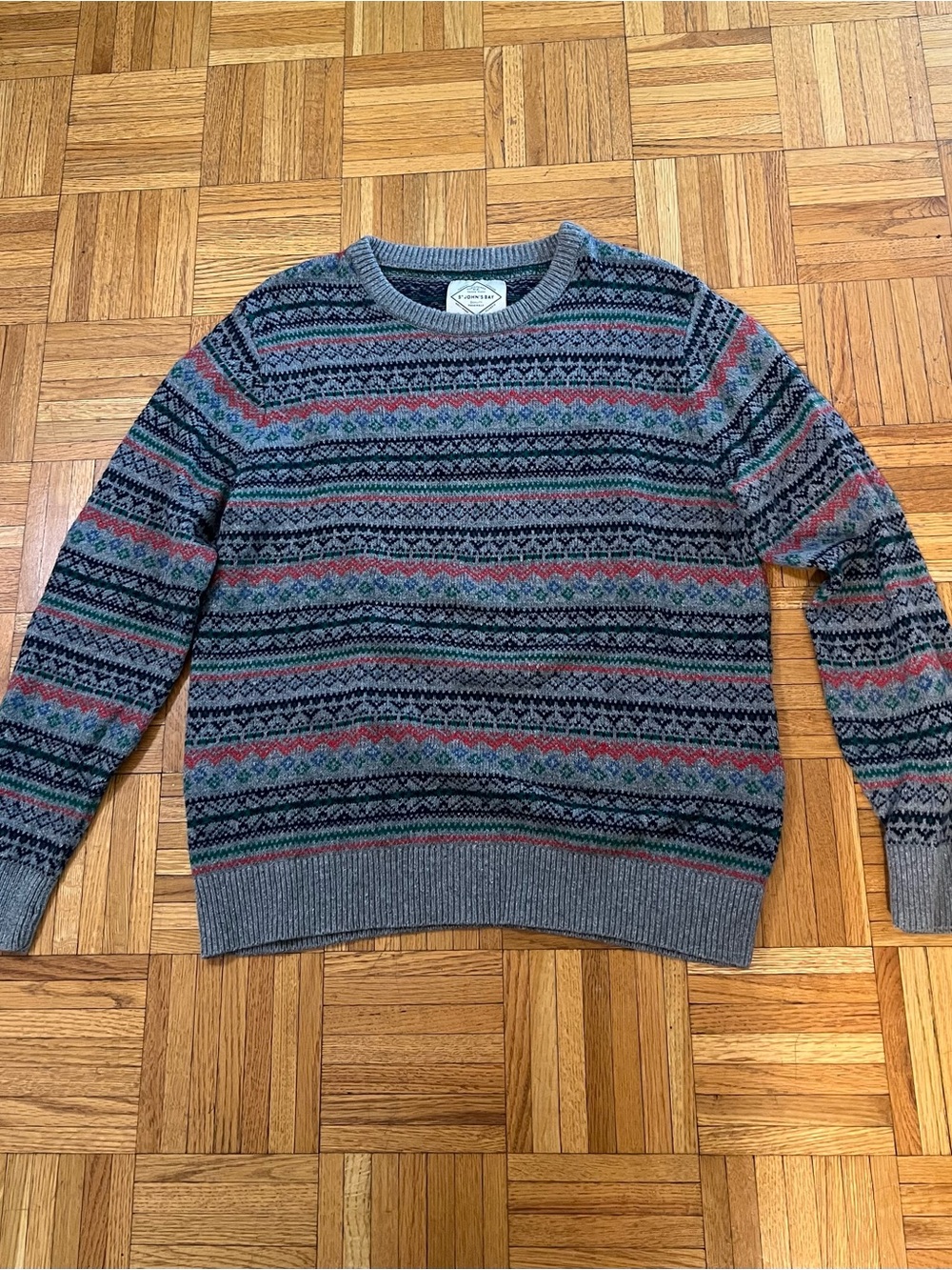 Fisherman Core in Vintage 90s St. John's Bay Grey Crewneck Sweater size Large